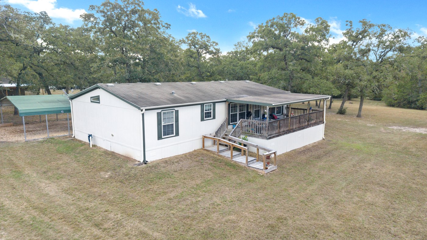 Aerial exterior photo of a property
